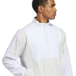 adidas Mens Beyond Twistweave Full Zip Golf Windbreaker Orbit Grey