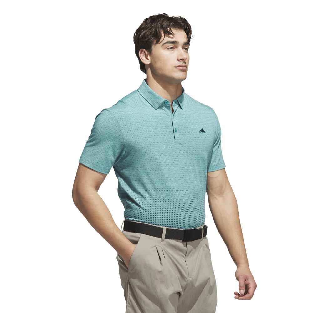adidas Go-to Rise Print Polo Shirt Pure Teal