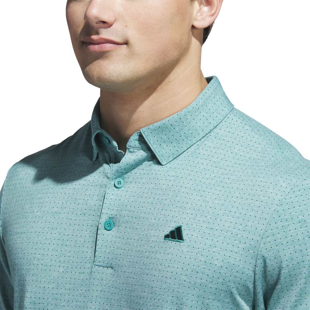 adidas Go-to Rise Print Polo Shirt Pure Teal
