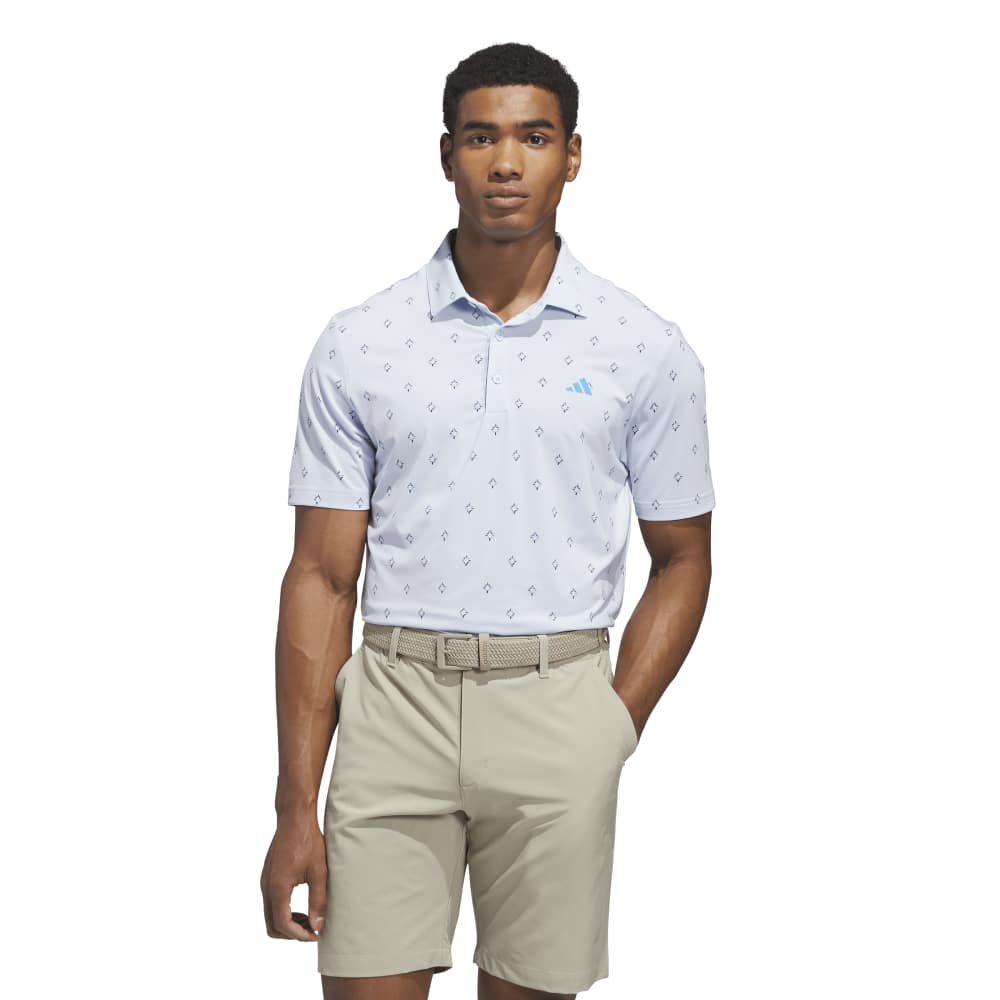 adidas Ultimate365 Escape Print Golf Polo - Crystal Sky | KB1375