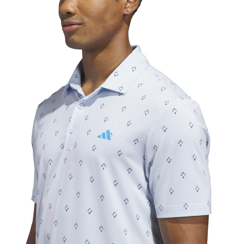adidas Ultimate365 Escape Print Golf Polo - Crystal Sky | KB1375
