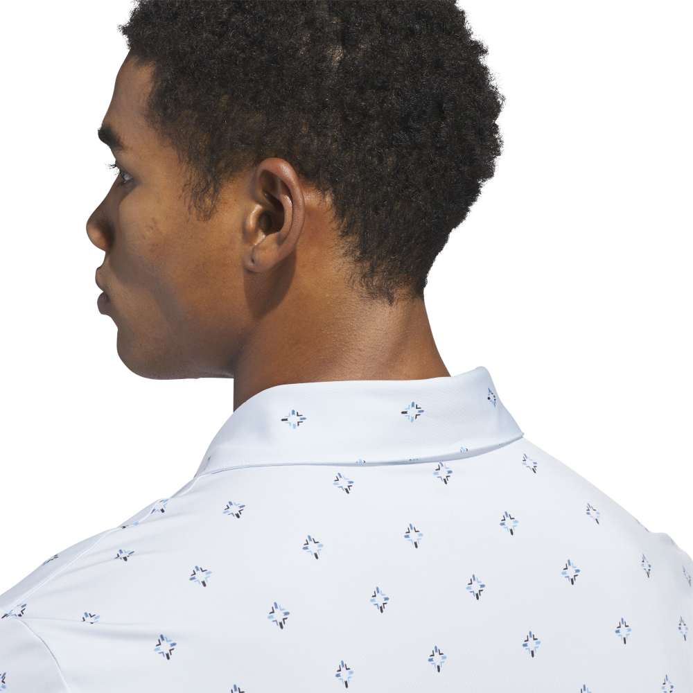 adidas Ultimate365 Escape Print Golf Polo - Crystal Sky | KB1375