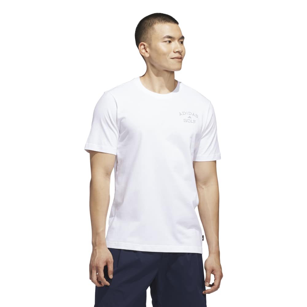 adidas Golf Chip Shot Graphic T-Shirt - White | KB2416