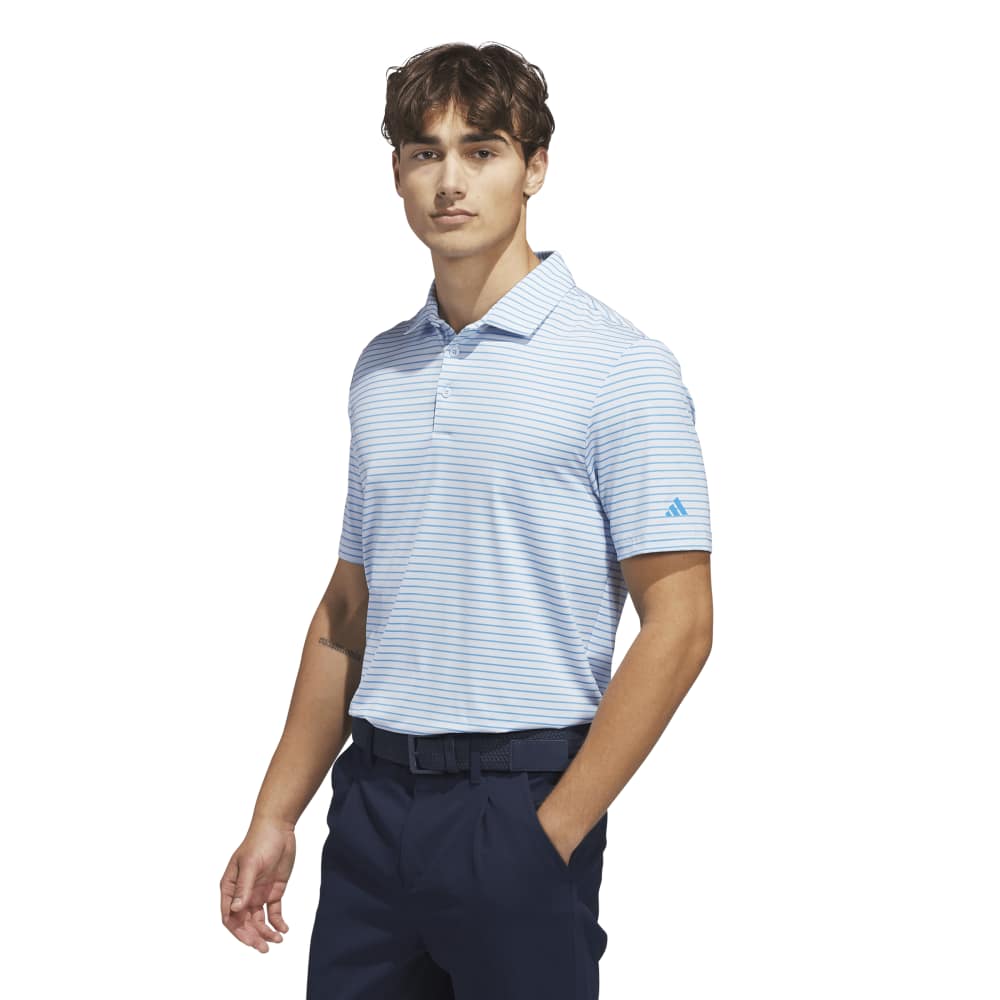 adidas Performance Two-Colour Golf Polo - Crystal Sky | KB6790