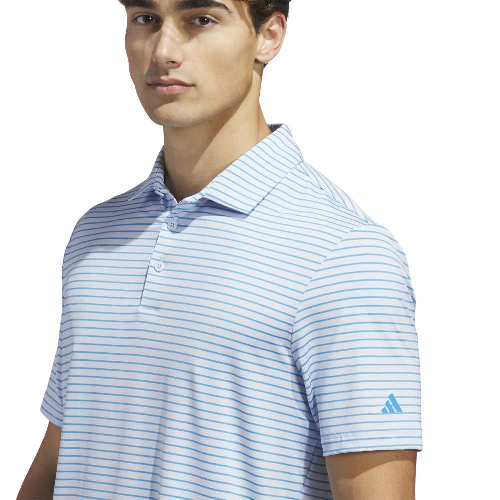 adidas Performance Two-Colour Golf Polo - Crystal Sky | KB6790