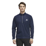 adidas Mens Ultimate365 Durable Water Repellent Wind Quarter Zip Mid Layer Collegiate Navy/White KC1122
