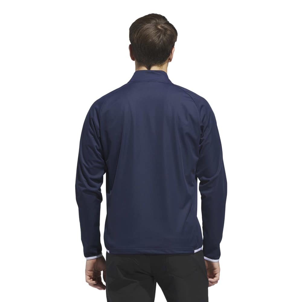 adidas Mens Ultimate365 Durable Water Repellent Wind Quarter Zip Mid Layer Collegiate Navy/White KC1122
