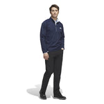 adidas Mens Ultimate365 Durable Water Repellent Wind Quarter Zip Mid Layer Collegiate Navy/White KC1122