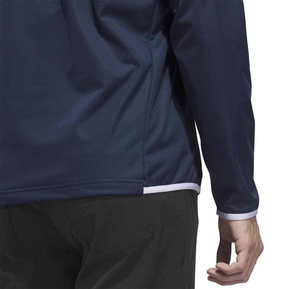 adidas Mens Ultimate365 Durable Water Repellent Wind Quarter Zip Mid Layer Collegiate Navy/White KC1122