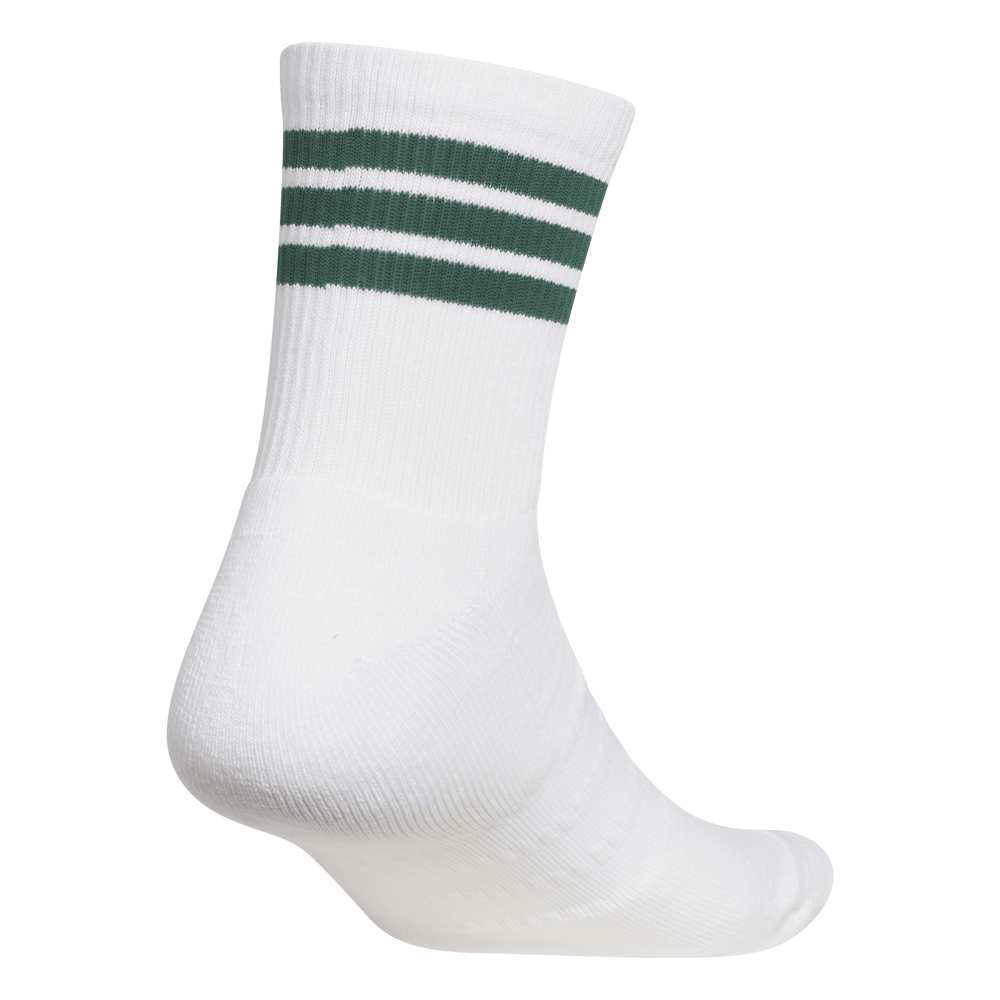 adidas 3 Stripe Half Crew Socks - White