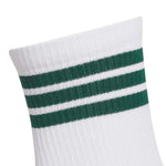 adidas 3 Stripe Half Crew Socks - White