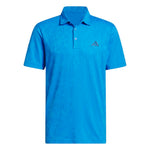 adidas Ultimate Textured Jacquard Golf Polo - Lucid Ray Blue | KE7711