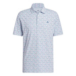 adidas Ultimate365+ Softprint Long-Sleeve Polo - Crystal Sky | KF0351