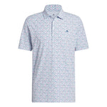 adidas Ultimate365+ Softprint Long-Sleeve Polo - Crystal Sky | KF0351