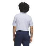 adidas Ultimate365+ Softprint Long-Sleeve Polo - Crystal Sky | KF0351