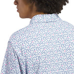 adidas Ultimate365+ Softprint Long-Sleeve Polo - Crystal Sky | KF0351