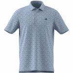 adidas Ultimate365+ Softprint Long-Sleeve Polo - Crystal Sky | KF0351