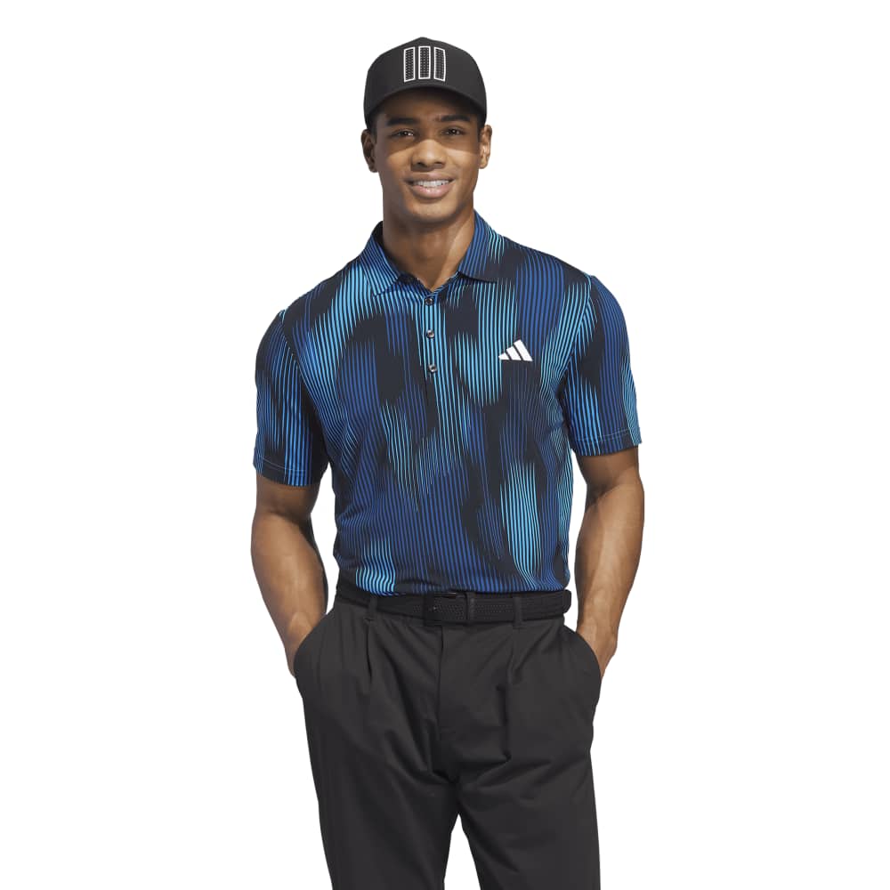 adidas Tour Coolfeather Golf Polo Shirt - Lucid Ray Blue | KG3020