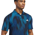 adidas Tour Coolfeather Golf Polo Shirt - Lucid Ray Blue | KG3020