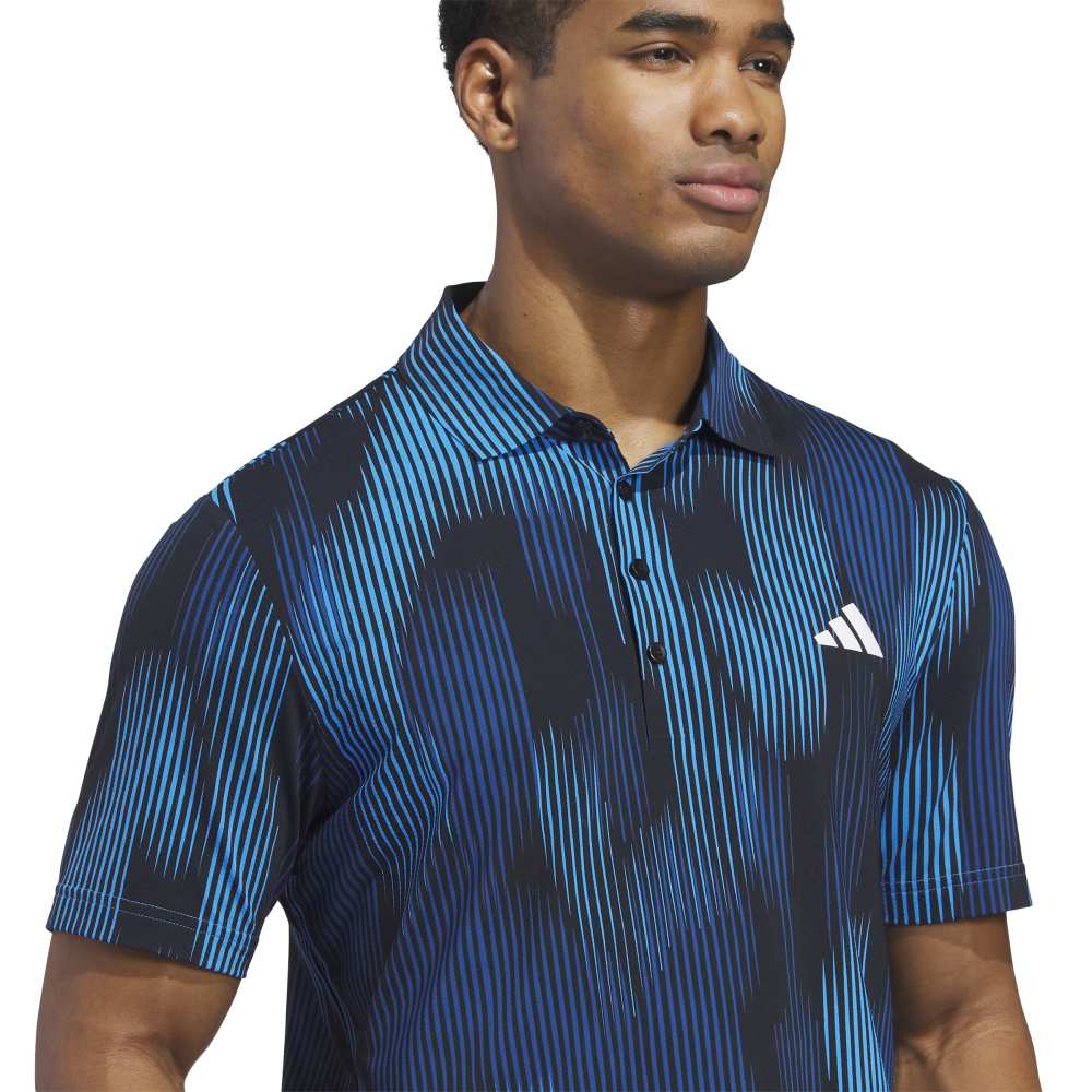 adidas Tour Coolfeather Golf Polo Shirt - Lucid Ray Blue | KG3020