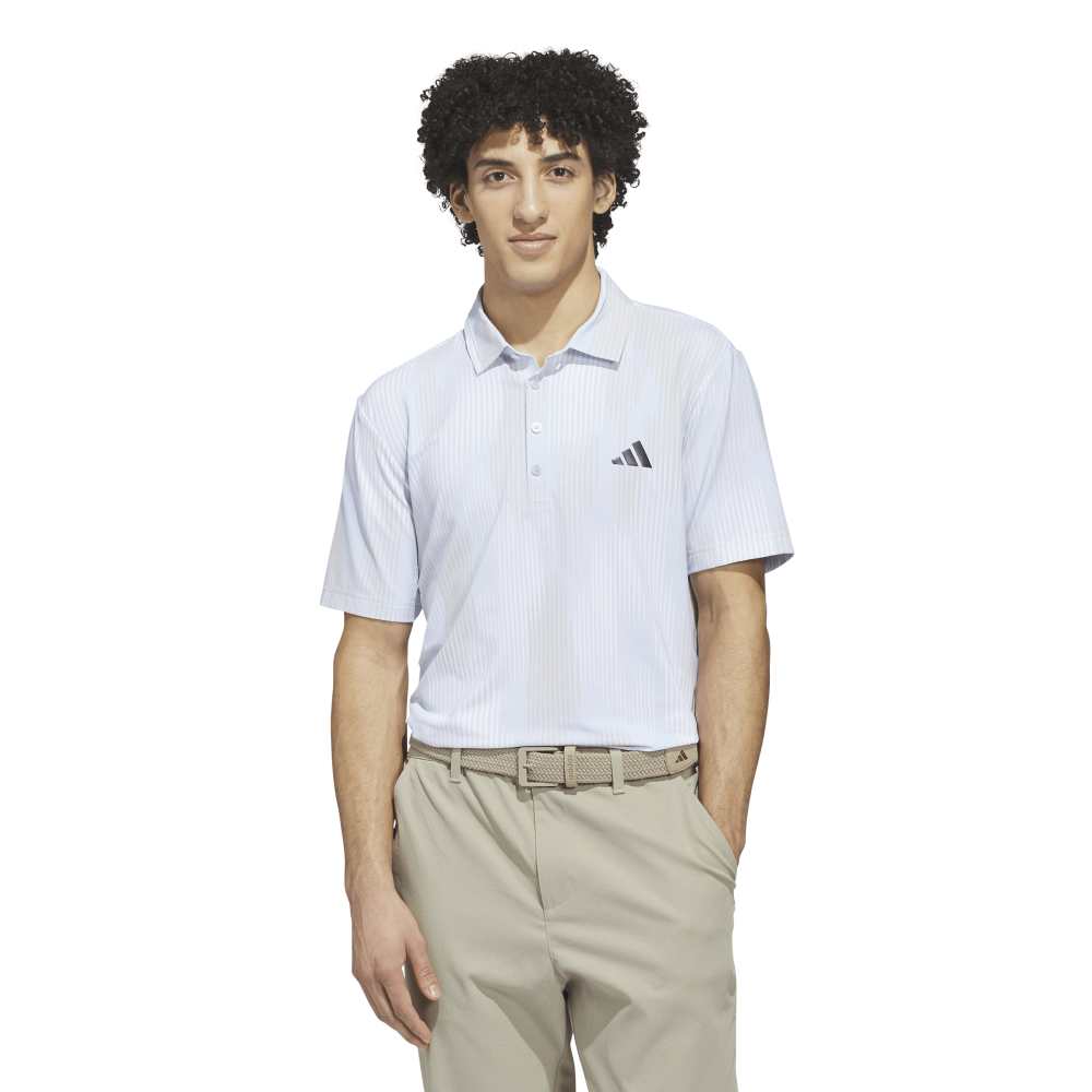 adidas Tour Coolfeather Golf Polo Shirt - Crystal Sky | KG3022