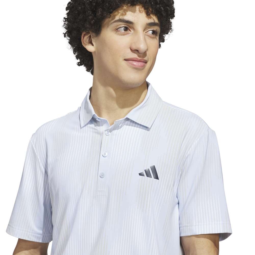 adidas Tour Coolfeather Golf Polo Shirt - Crystal Sky | KG3022