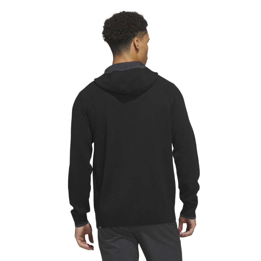 adidas Mens Ultimate365 Tour Twistknit Hoodie Black KG4686
