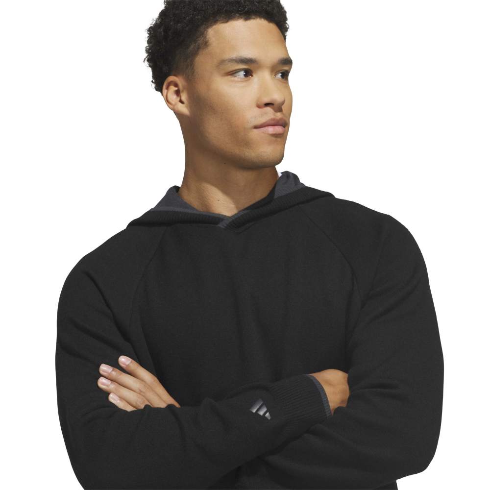 adidas Mens Ultimate365 Tour Twistknit Hoodie Black KG4686
