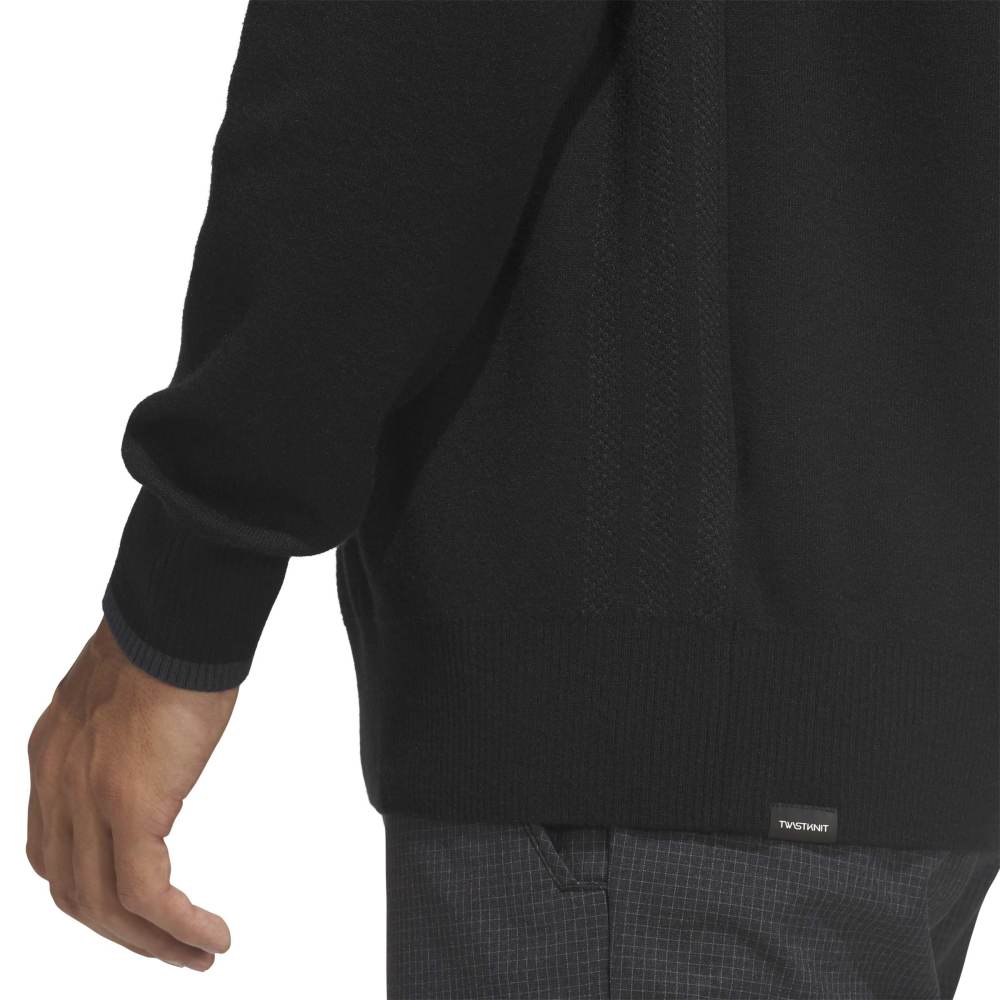 adidas Mens Ultimate365 Tour Twistknit Hoodie Black KG4686