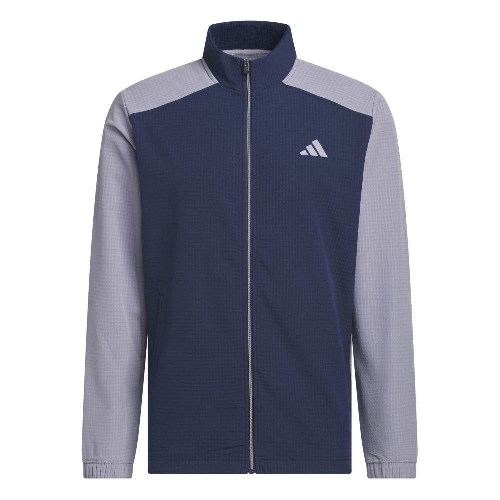adidas Mens Ultimate365 Textured Wind Golf Jacket Slate/Collegiate Navy