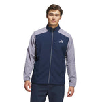 adidas Mens Ultimate365 Textured Wind Golf Jacket Slate/Collegiate Navy