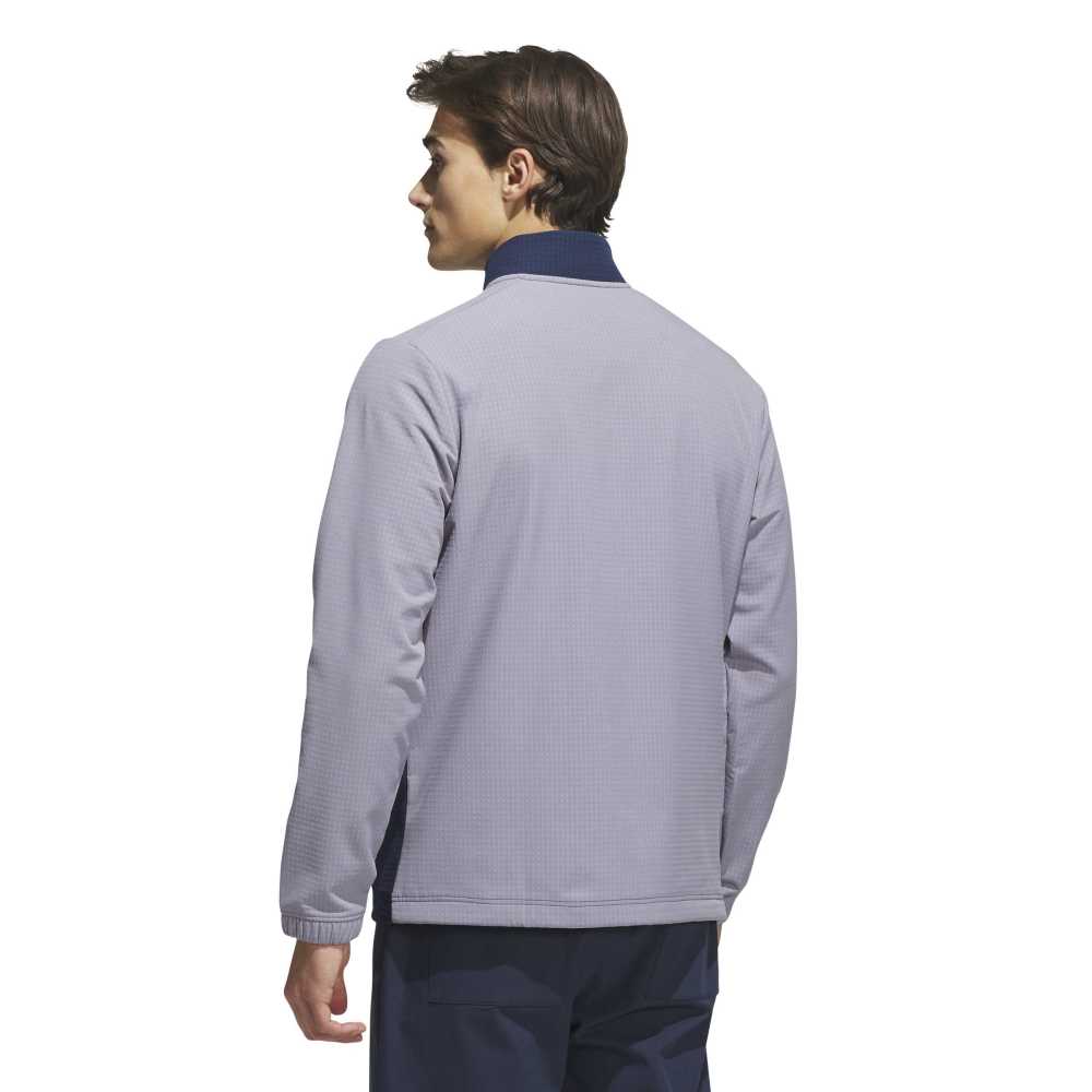 adidas Mens Ultimate365 Textured Wind Golf Jacket Slate/Collegiate Navy