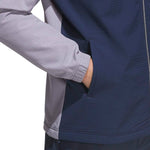 adidas Mens Ultimate365 Textured Wind Golf Jacket Slate/Collegiate Navy