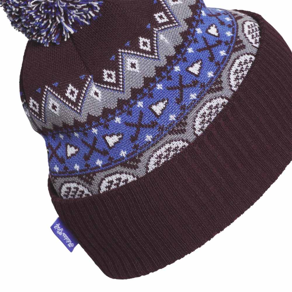 adidas Mens Climawarm Pom Beanie Maroon KG7067