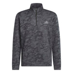 adidas Mens Ultimate365 Durable Water Repellent Quarter Zip Mid Layer Black/Grey Four KG7169