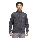 adidas Mens Ultimate365 Durable Water Repellent Quarter Zip Mid Layer Black/Grey Four KG7169