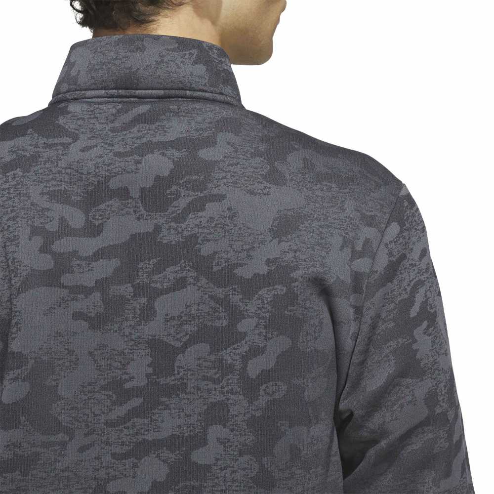 adidas Mens Ultimate365 Durable Water Repellent Quarter Zip Mid Layer Black/Grey Four KG7169