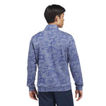 adidas ULTIMATE365 Durable Water Repellent Quarter-zip Sweatshirt Dual Indigo / Frozen Lemon