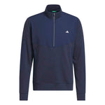 adidas Mens Ultimate365+ Course Control Hybrid Quarter Zip Mid Layer Collegiate Navy KG7198