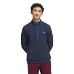 adidas Mens Ultimate365+ Course Control Hybrid Quarter Zip Mid Layer Collegiate Navy KG7198