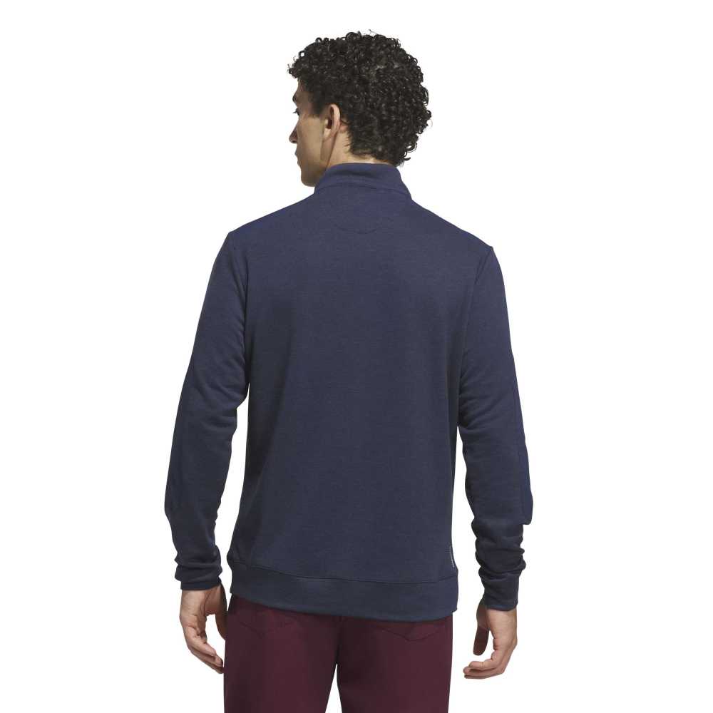 adidas Mens Ultimate365+ Course Control Hybrid Quarter Zip Mid Layer Collegiate Navy KG7198