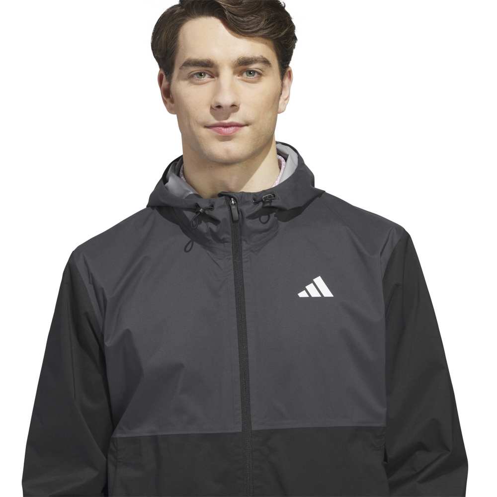 adidas Mens Ultimate365 Climaproof Full Zip Waterproof Jacket Black KG7238