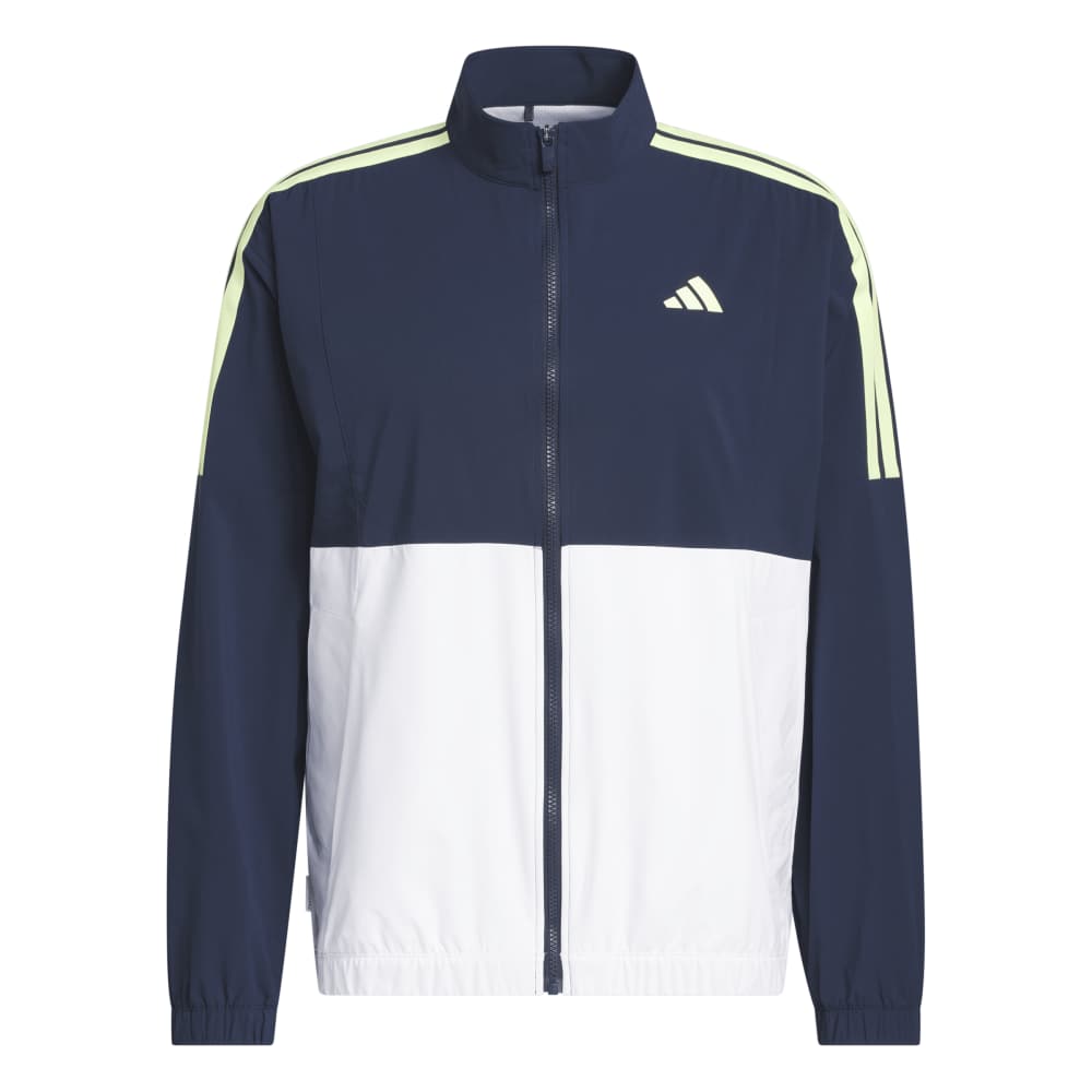 adidas Beyond Twistweave Full-zip Windbreaker White / Collegiate Navy