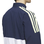 adidas Beyond Twistweave Full-zip Windbreaker White / Collegiate Navy