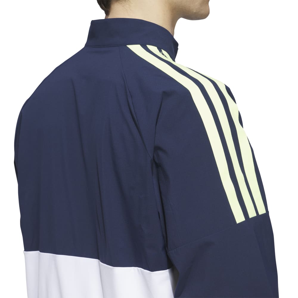 adidas Beyond Twistweave Full-zip Windbreaker White / Collegiate Navy