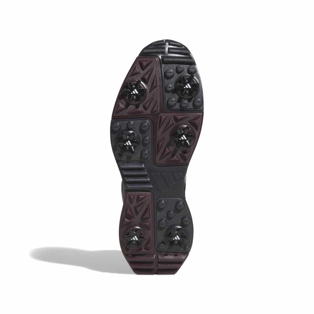 adidas Mens R2C Mid Climaproof Golf Shoes Black/Silver/Maroon