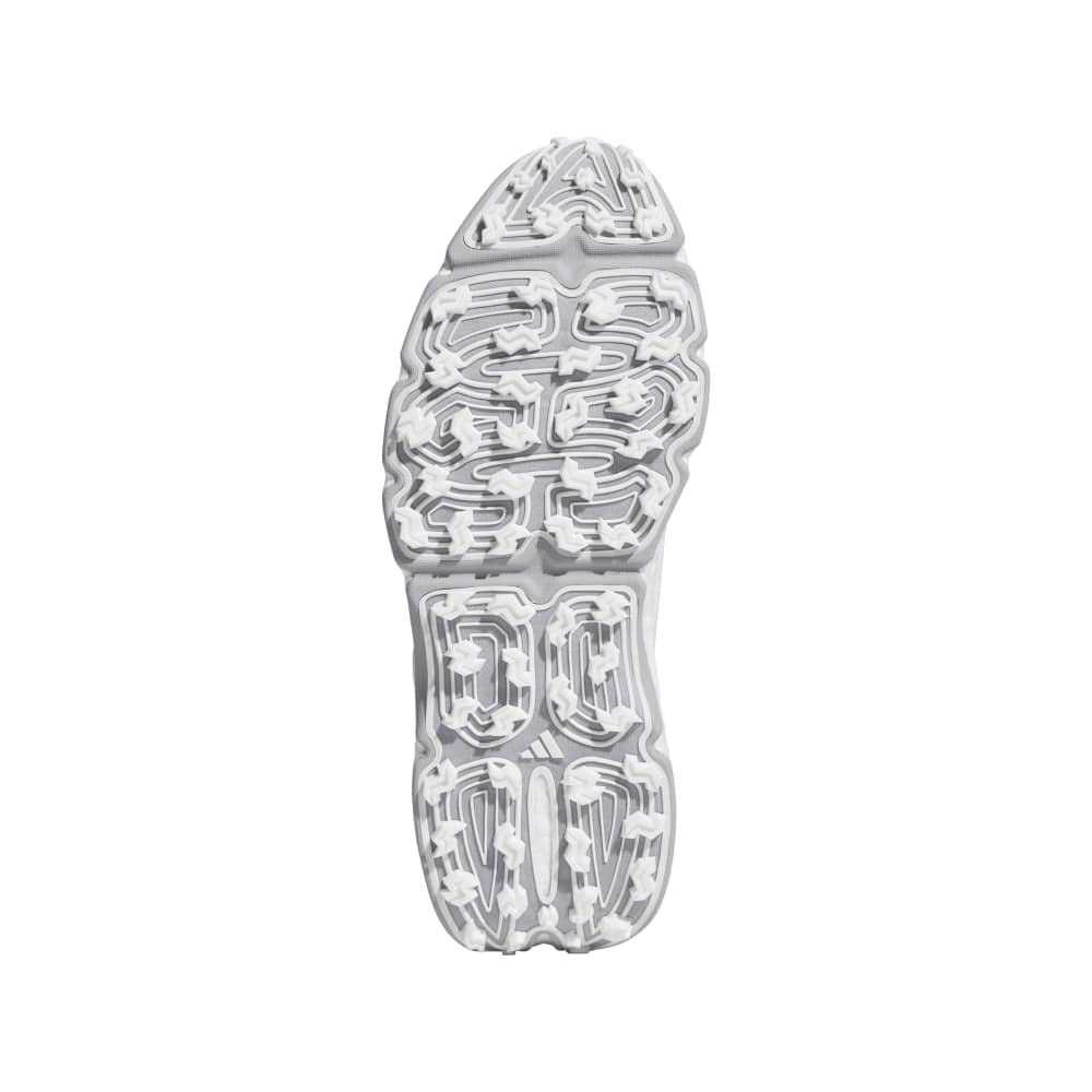 adidas Mens CODECHAOS BOA 27 Spikeless Golf Shoes - White/Silver Met./Halo Silver