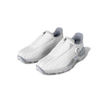 adidas Mens CODECHAOS BOA 27 Spikeless Golf Shoes - White/Silver Met./Halo Silver
