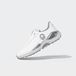 adidas Mens CODECHAOS BOA 27 Spikeless Golf Shoes - White/Silver Met./Halo Silver