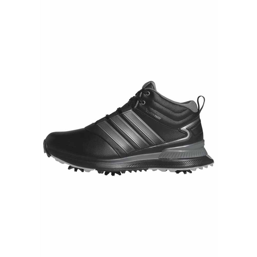 adidas Mens R2C Mid Climaproof Wide Spiked Golf Shoes Core Black/Iron Metallic/Silver Metallic KI1401